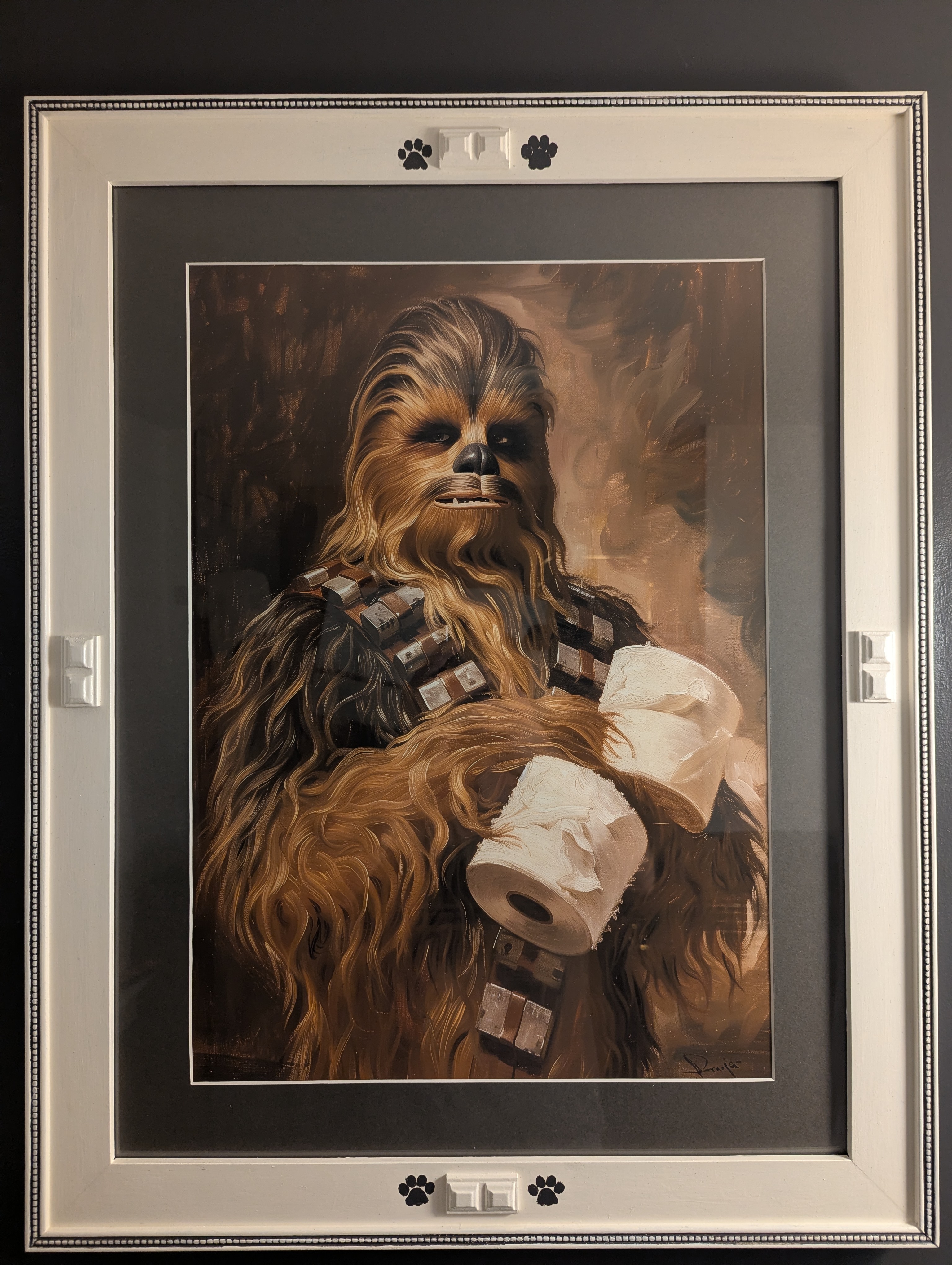 Chewbacca Holding Toilet Paper alt text