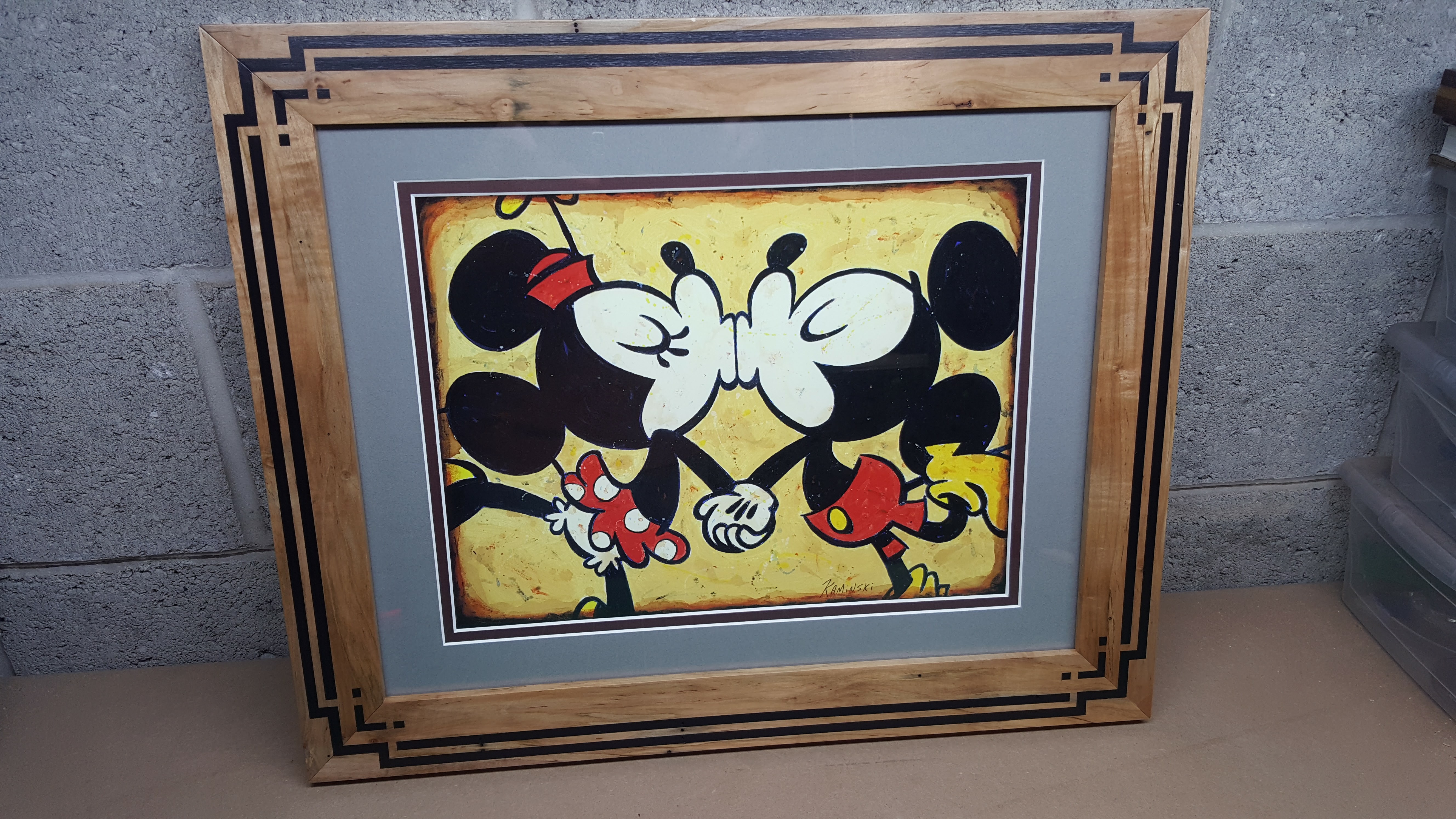Art Deco Mickey and Minnie Mouse alt text
